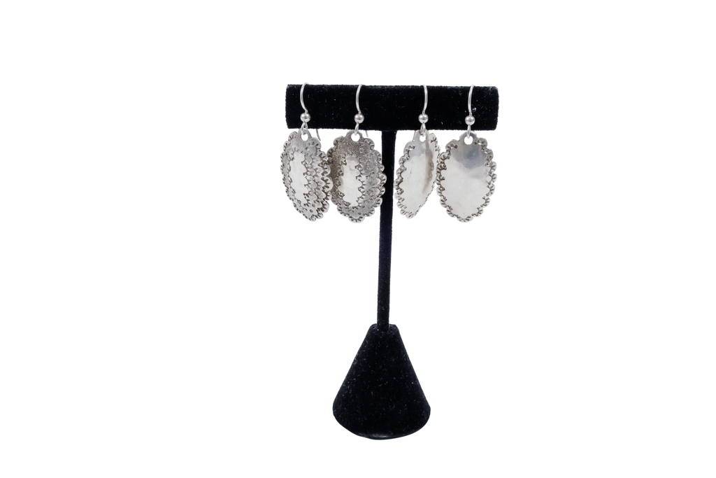 Big Bend Hand Hammered Silver Earrings - Roosevelt Dime | Harmonie