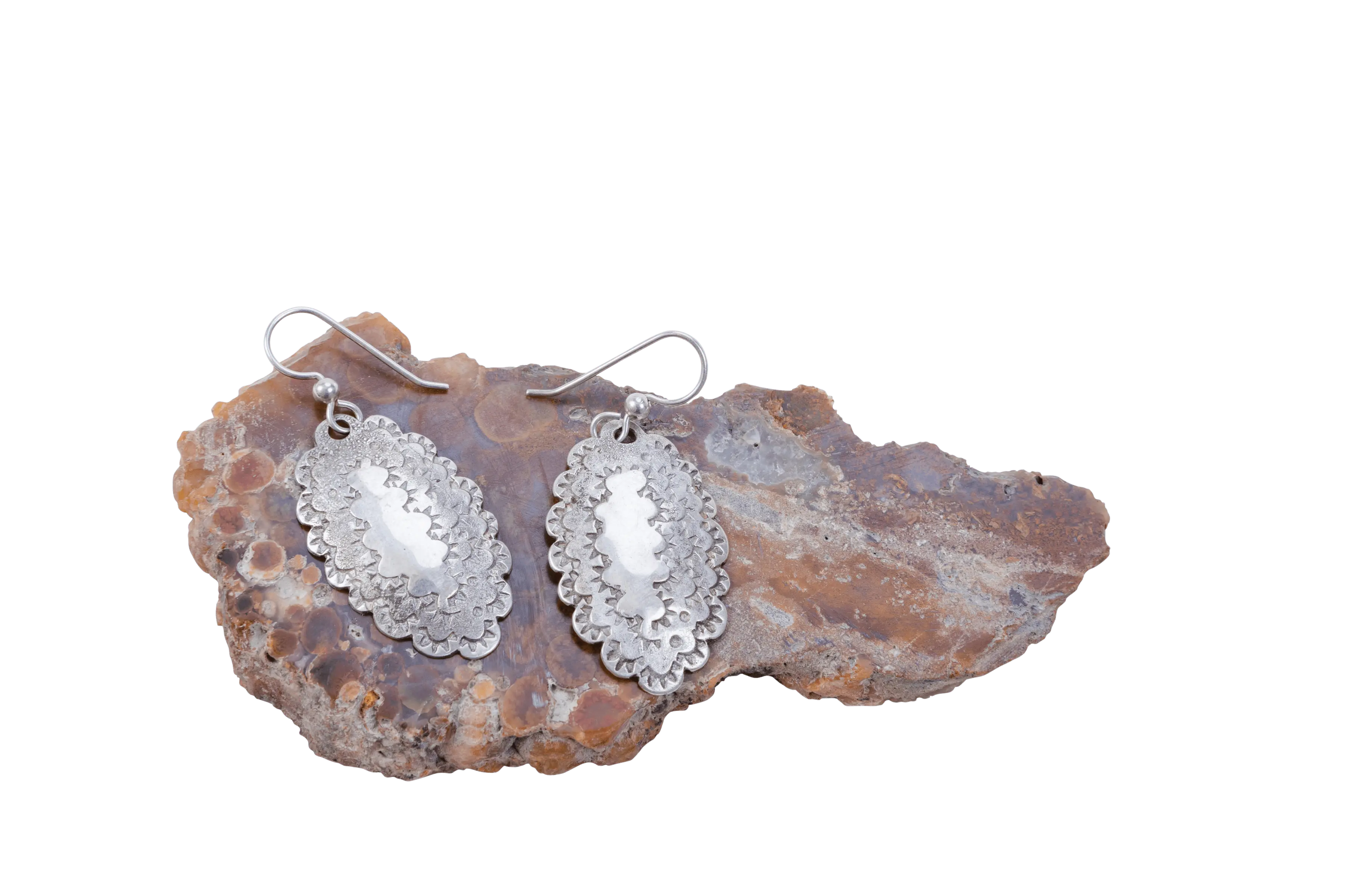 Big Bend Hand Hammered Silver Earrings - Roosevelt Dime | Harmonie