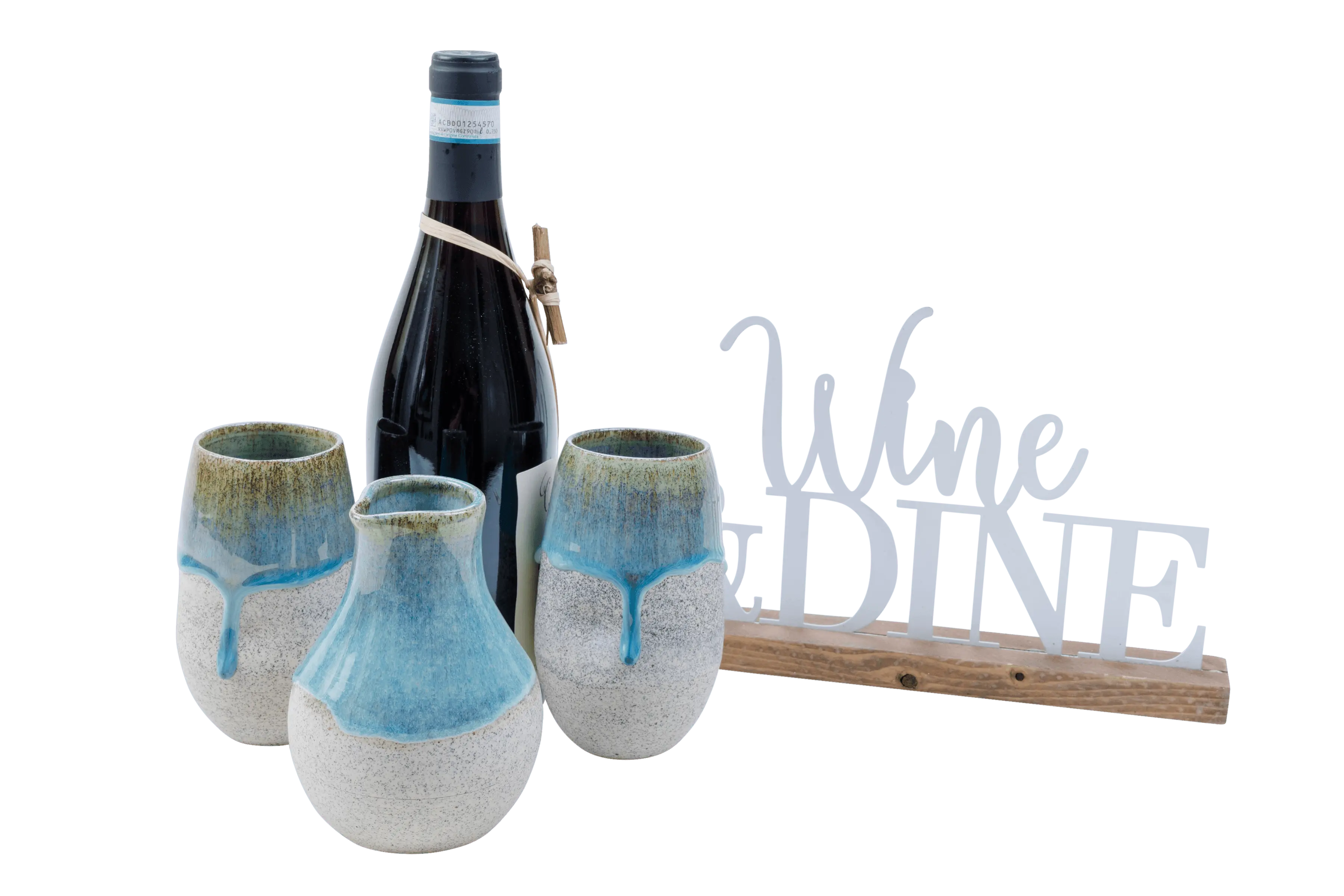 Ceramic Decanter & Goblets - Sustainable | Harmonie