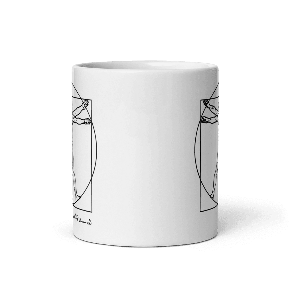 Leonardo Da Vinci, Vitruvian Man Sketch Mug