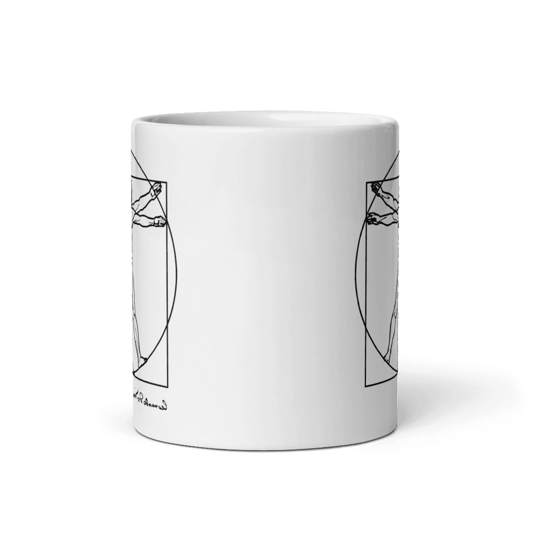Leonardo Da Vinci, Vitruvian Man Sketch Mug