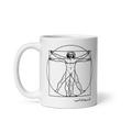 Leonardo Da Vinci, Vitruvian Man Sketch Mug