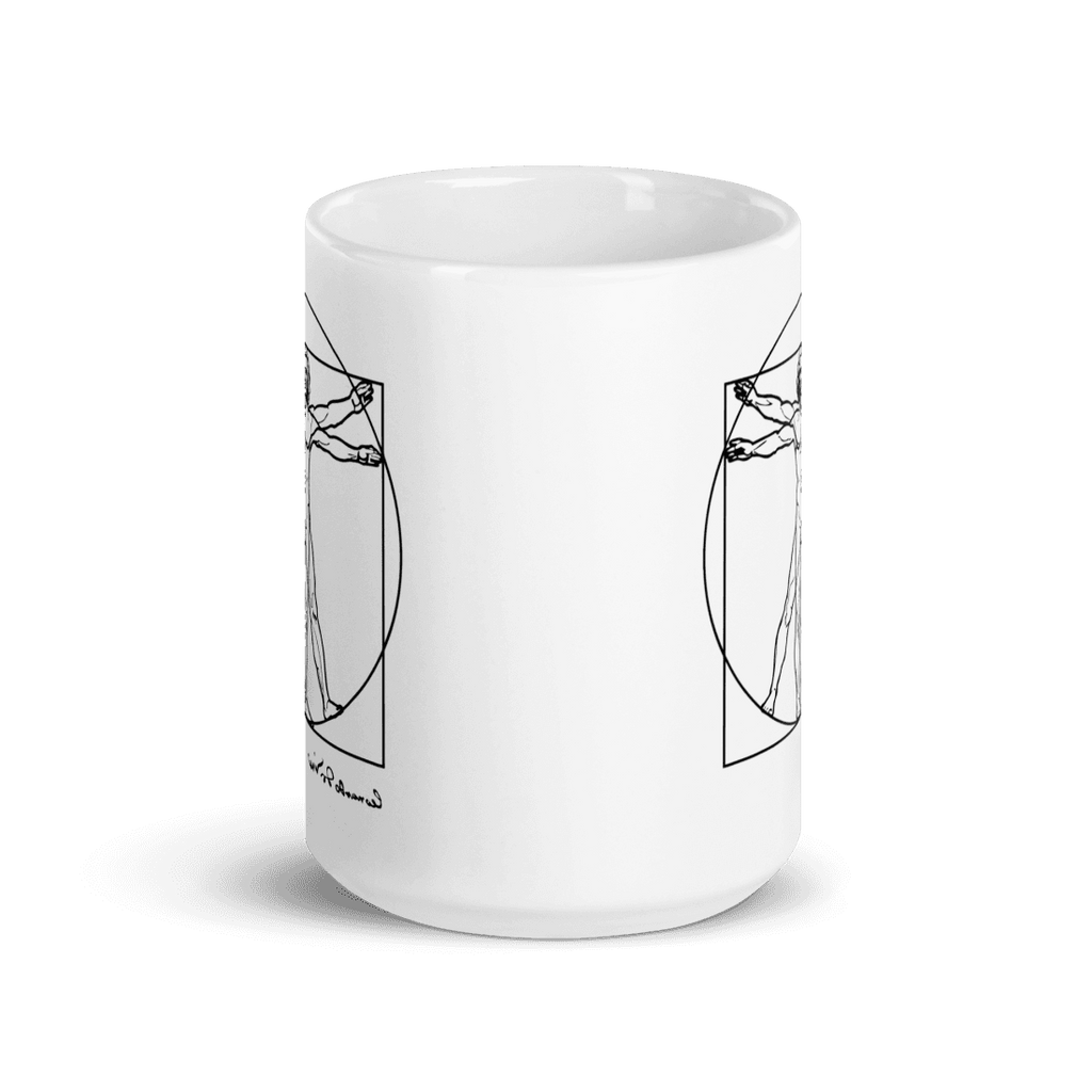 Leonardo Da Vinci, Vitruvian Man Sketch Mug