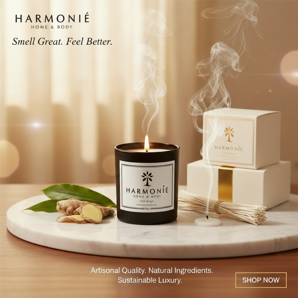 Experience the Elegance of the Wild Ginger Candle | Harmonie